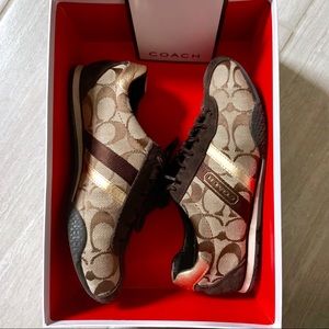 Coach Q300 Katelyn Khaki Gold US 5.5 M Sneakers